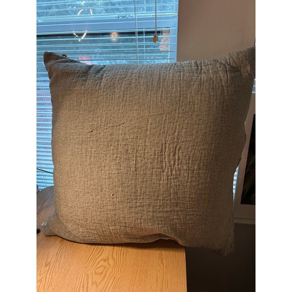 Open Box Unused Threshold Giant Throw Pillow with Flaws Gray size 26”x26"